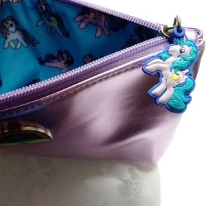 New Colourpop x My Little Pony Cosmetic Makeup Zipper Bag Metallic Zip Pouch